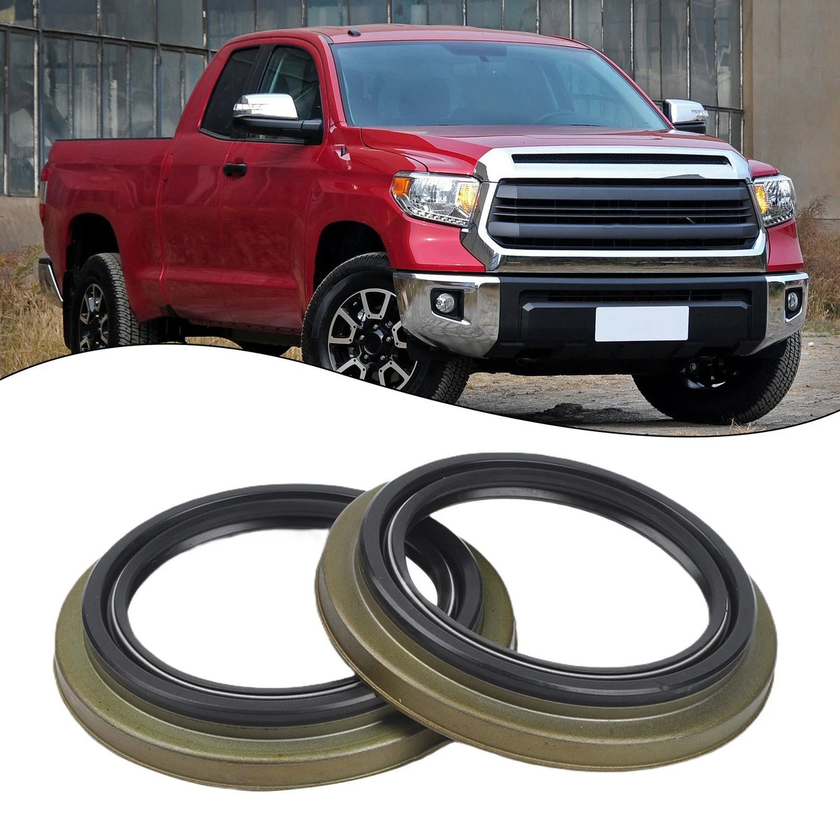 Front Wheel Hub Seal Alloy Steel Rubber Easy Installation Front Placement