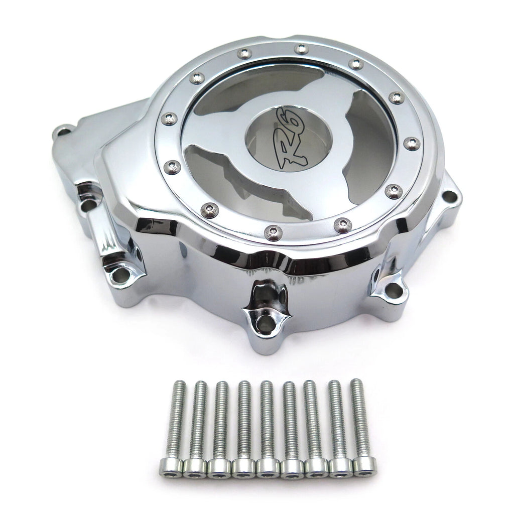 Left Billet Engine Stator Cover for Yamaha YZF-R6 (2006–2021) Chrome