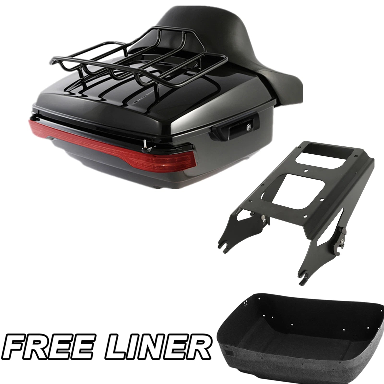 Trunk Pad Mount Rack Tail Light for Harley Touring (2009–2013)