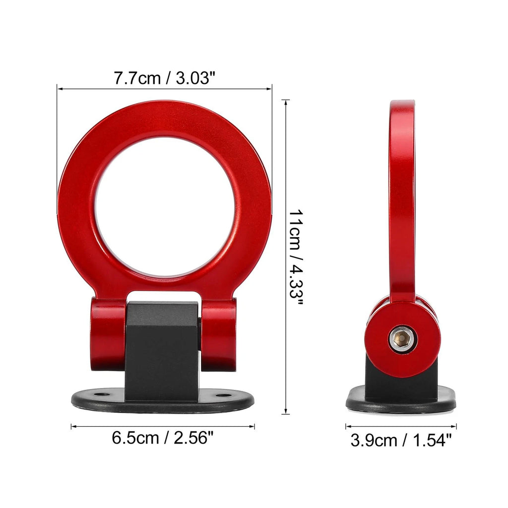 Tow Hook Decor Red Ring Sticker Set for Universal Car Bumper Trailer (Any Year)