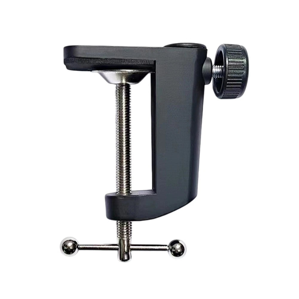 Black C Clamp for Desktop Lamp Mounting Base (Adjustable Screw)