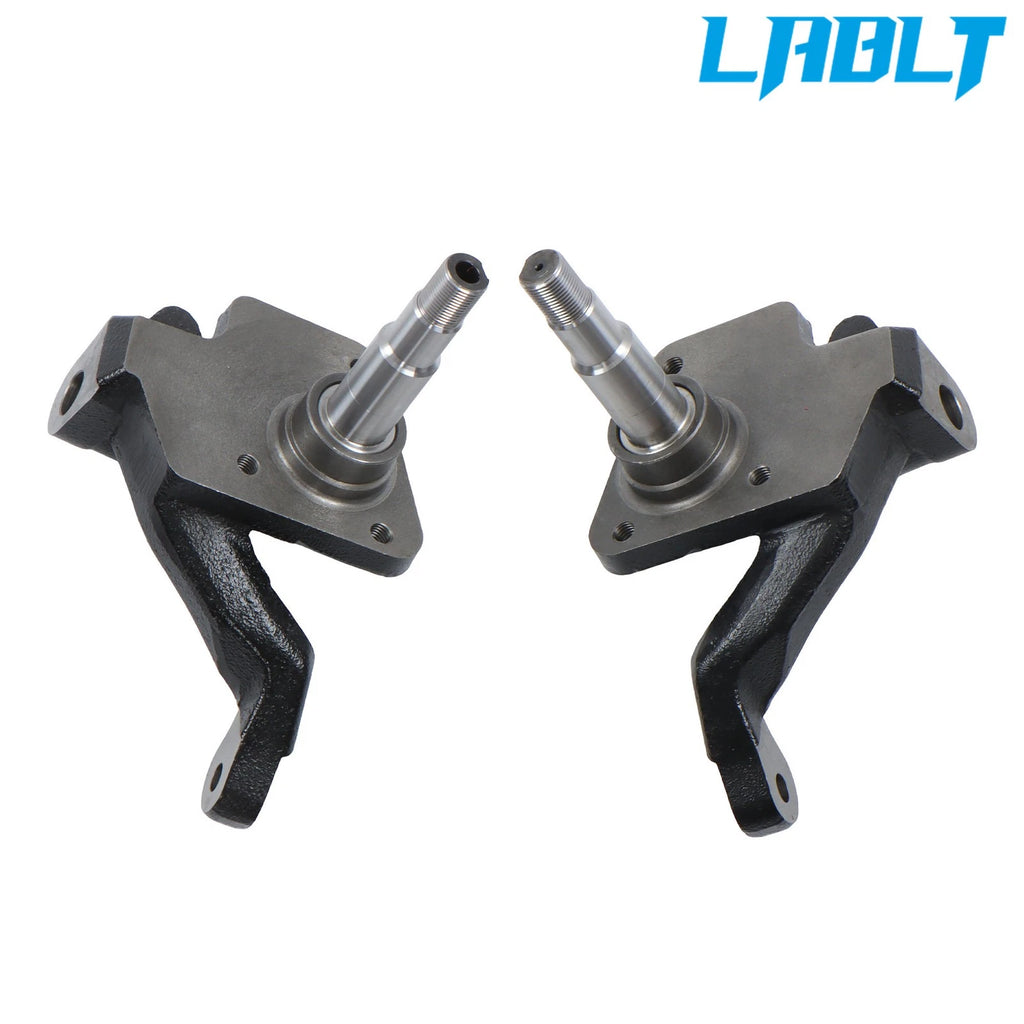 2X Front Drop Spindles for VW Bug (1950–1965) 2.5" Link Pin, Drum Brake