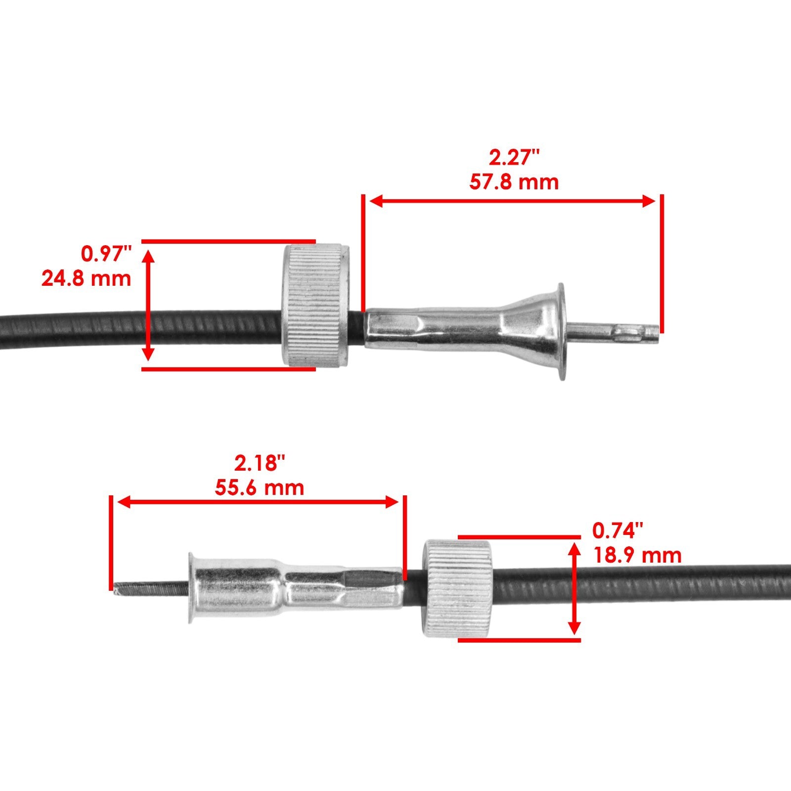 Tachometer Cable Replacement for Ford NAA 500 600 700 800 961 (1953–1959)