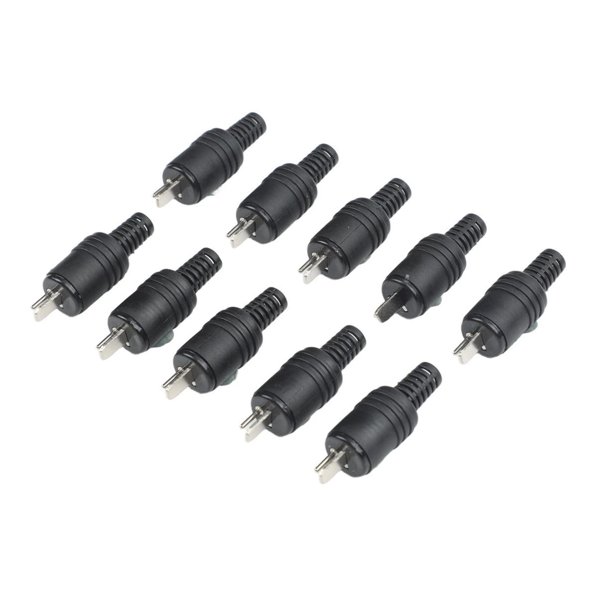10PCS Black 2 Pin Speaker Connectors with Screw Terminals for Hassle Setup