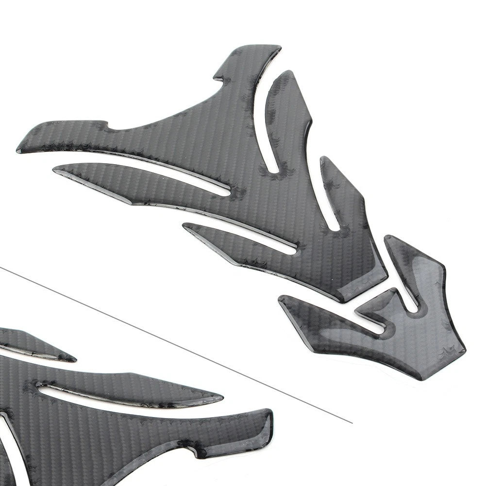 3D Carbon Fiber Pattern Tank Decal Protector Pad for YZF R6 (2006–2023)