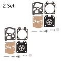 Set of 2 Replacement Carburetor Gasket Kit for Chainsaw 38/45/52/58 4500 5200 5800