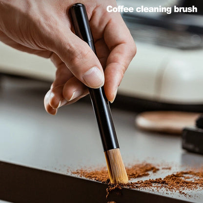 Coffee Brush with Aluminum Handle and Soft Nylon Bristles for Gentle Cleaning