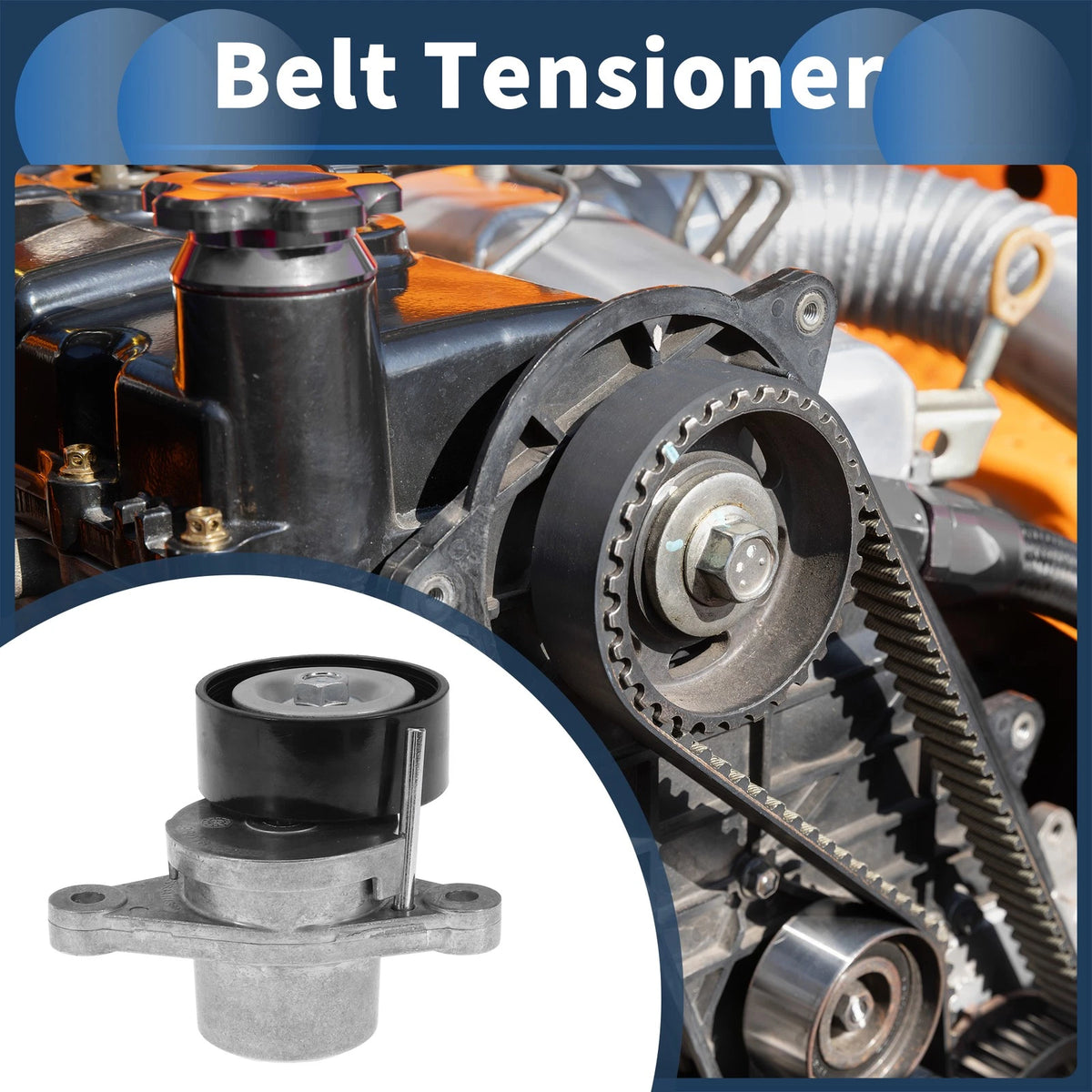 Belt Tensioner for Citroen Berlingo (2012) No. 9677061480 Metal 1 Pc