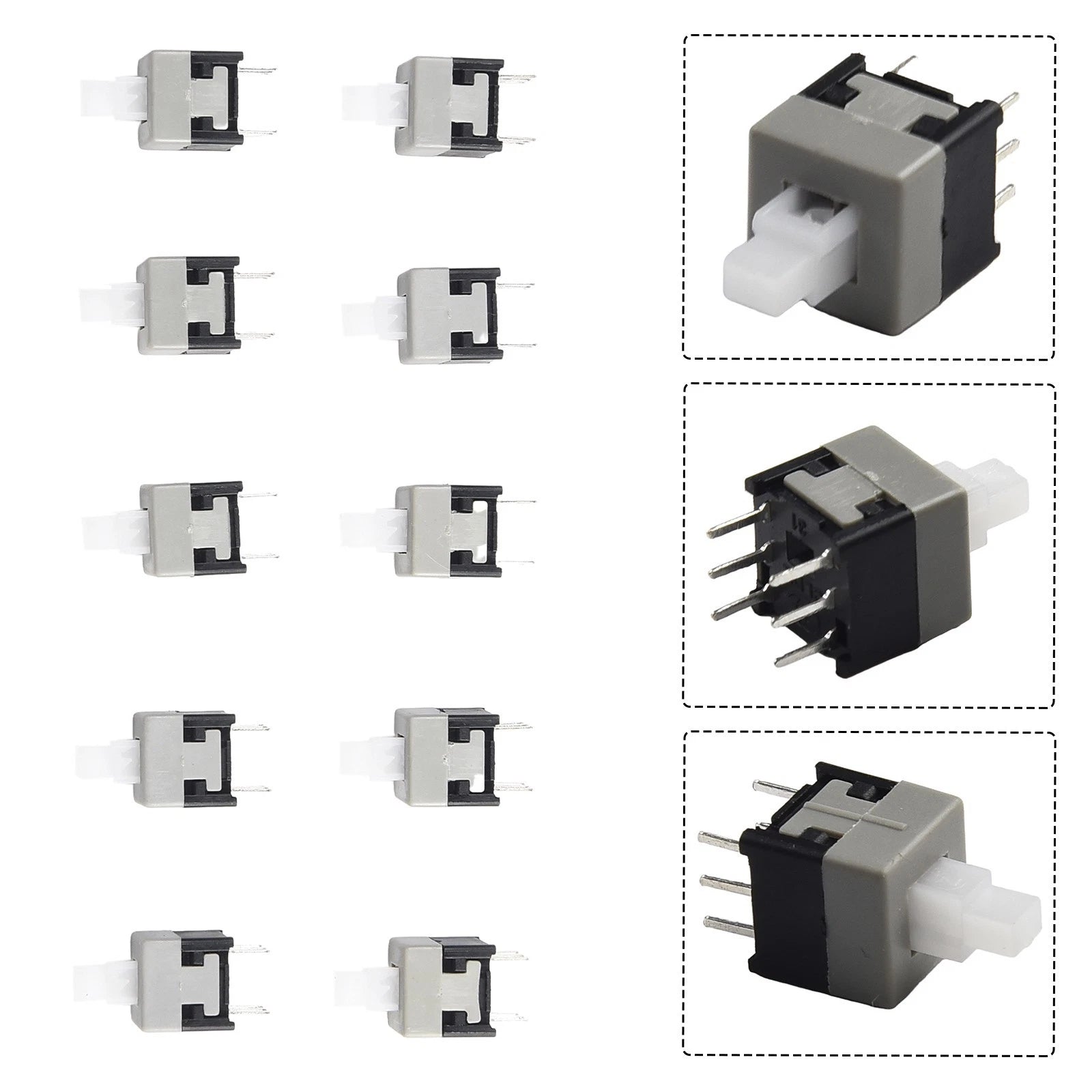10PCS Push-button Switch for (5.8/7/8/8.5)