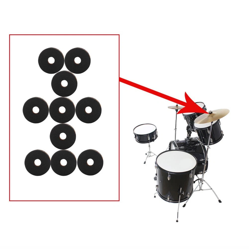 10X Cymbal Foam Felt Pads for Drumming Experience