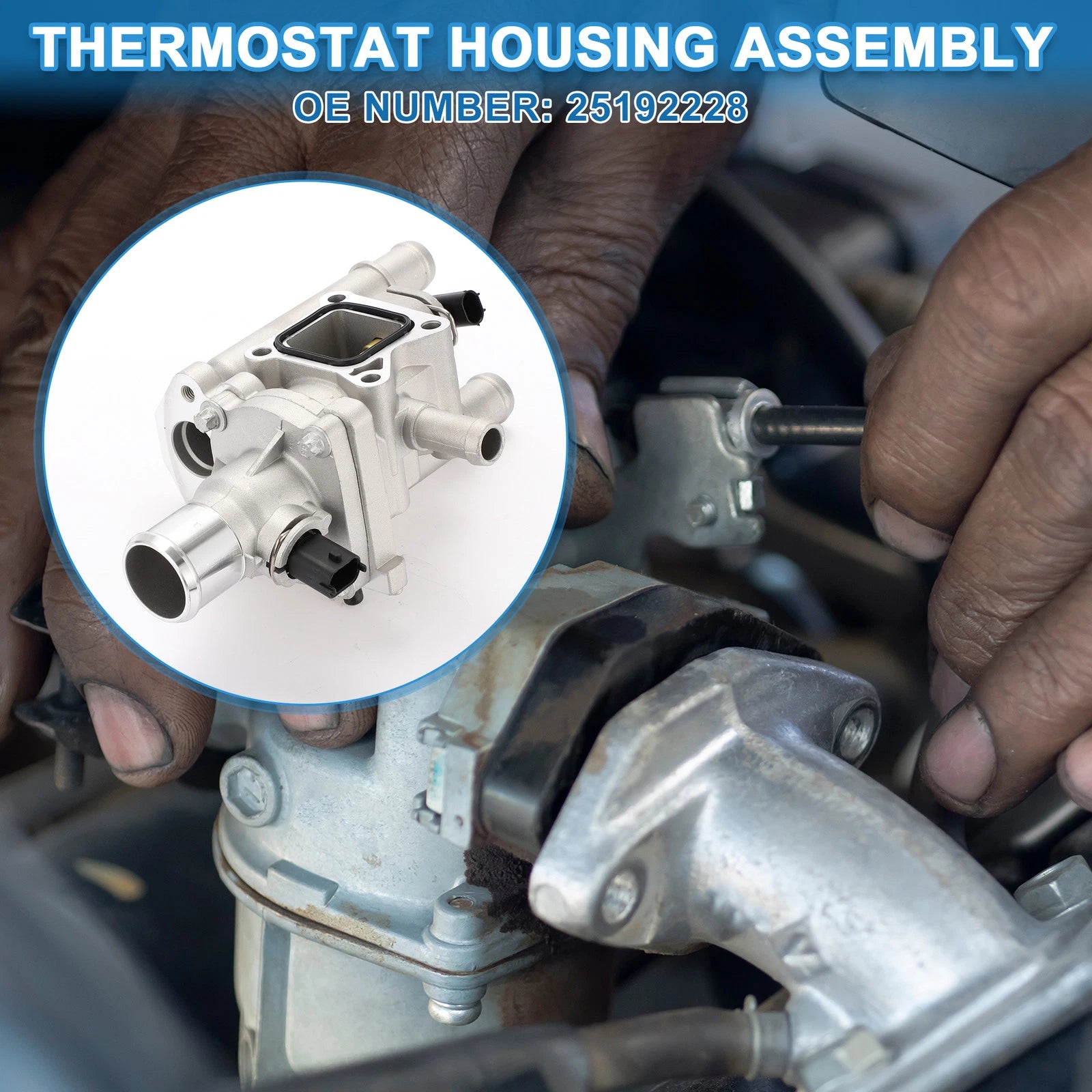 Engine Coolant Thermostat Housing Assembly for Chevy Sonic 1.8L (2012–2018)