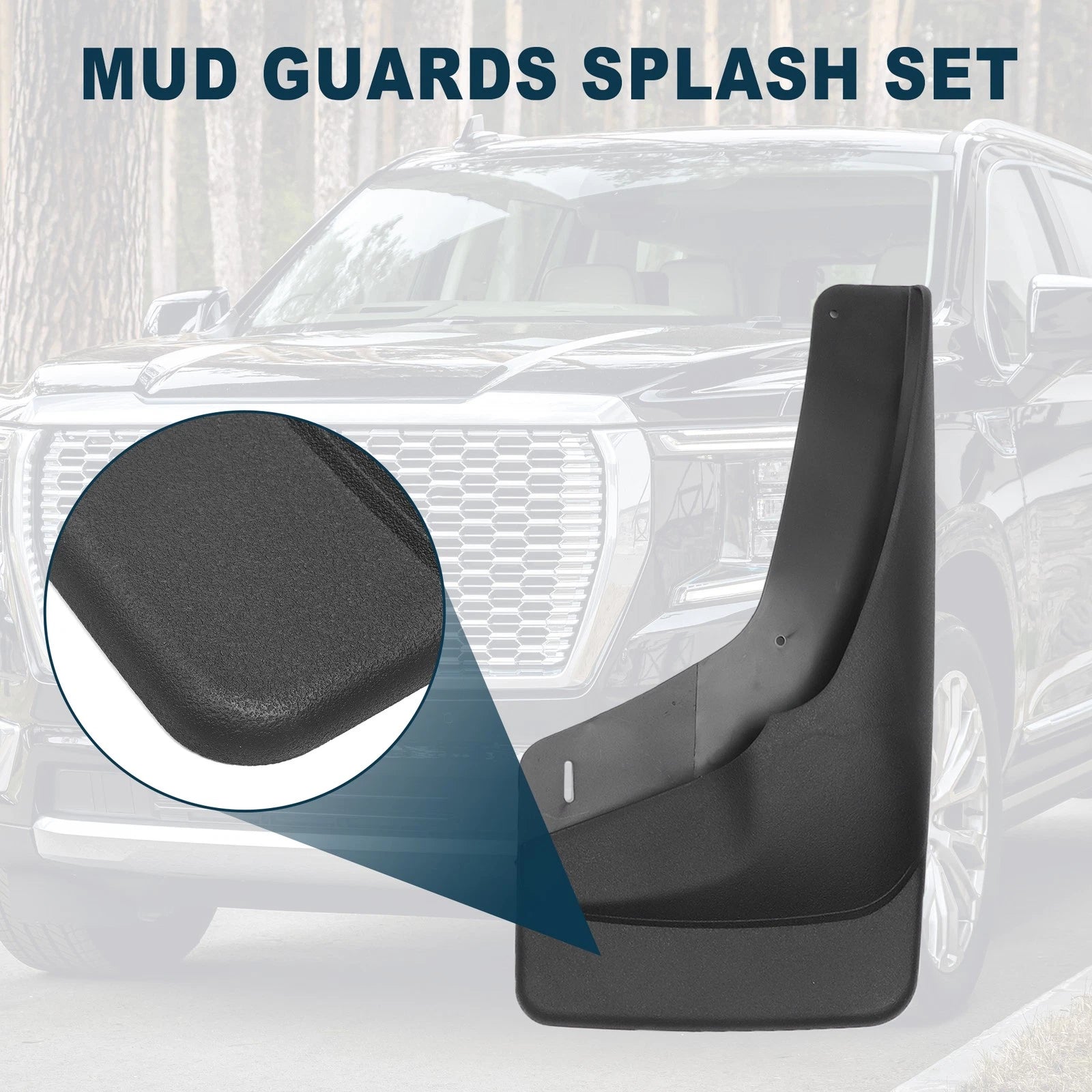 Mud Flap Splash Guard Rear Replacement for Chevrolet GMC Avalanche Tahoe (2007–2013)