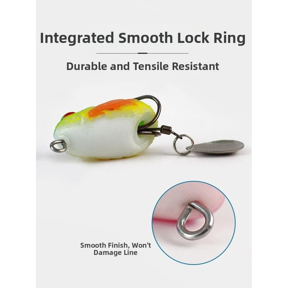 Soft Silicone Lure for Blackfish (Topwater) - Double Hooks, Flash