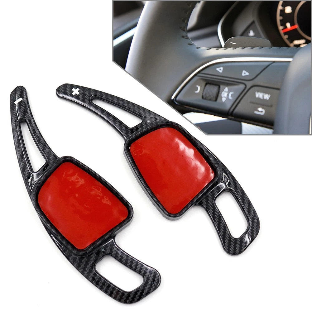 2X Steering Wheel Shift Paddle Extensions for Audi A3 A4 A5 S3 S4 S5 SQ5 (2013–2020)