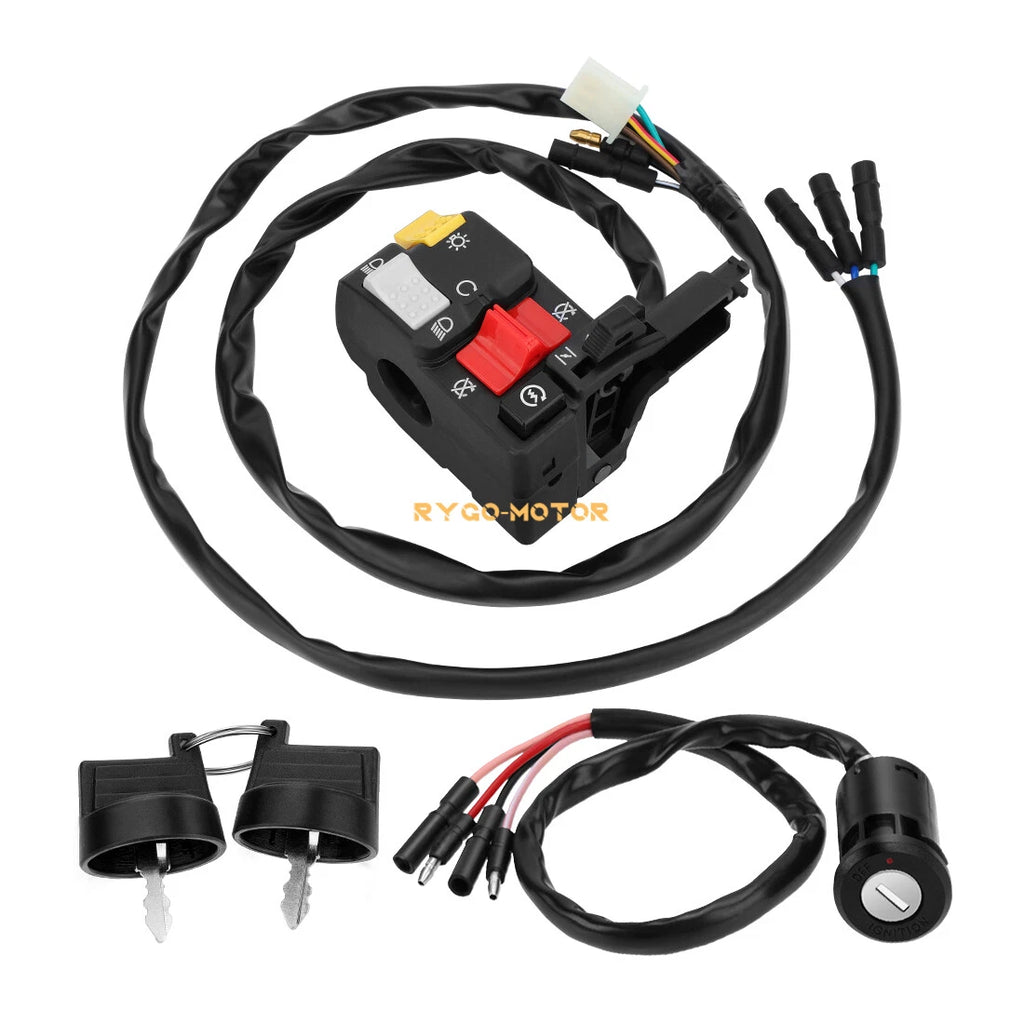 Handlebar & Key Switch for Honda FourTrax 300 TRX300/TRX300FW (1996–2000)