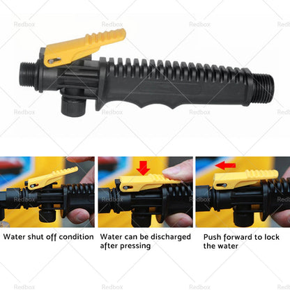 Car Cleaning Wash Brush Tool with Long Handle and Foam Bottle