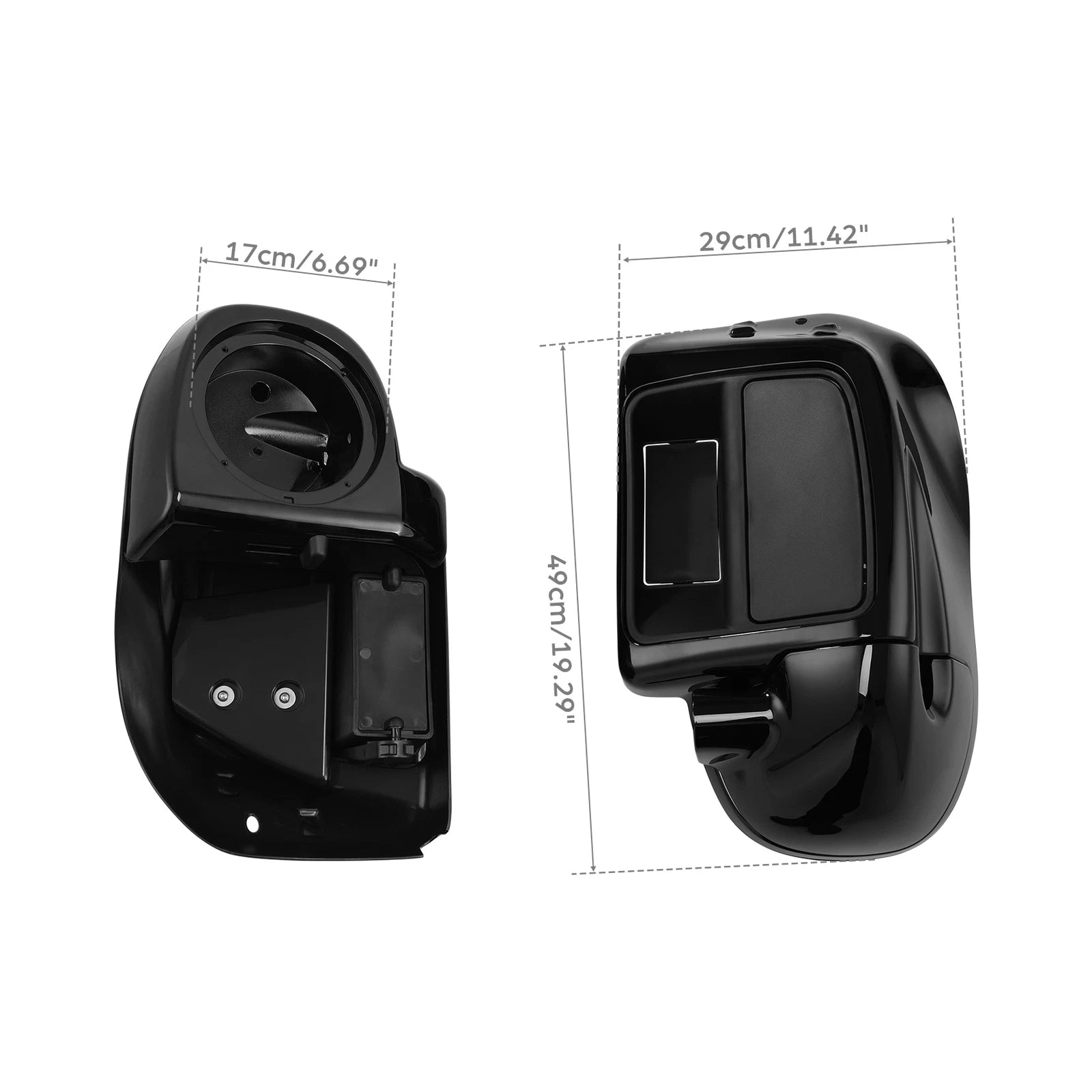 Lower Vented Fairing Speaker Box Pod for Harley Touring (2014–2023)