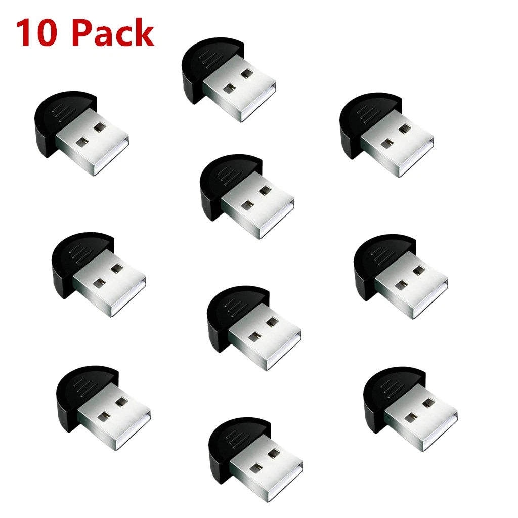10X Bluetooth USB 2.0 EDR Dongle Adapter for Windows XP 7 8 Laptop PC