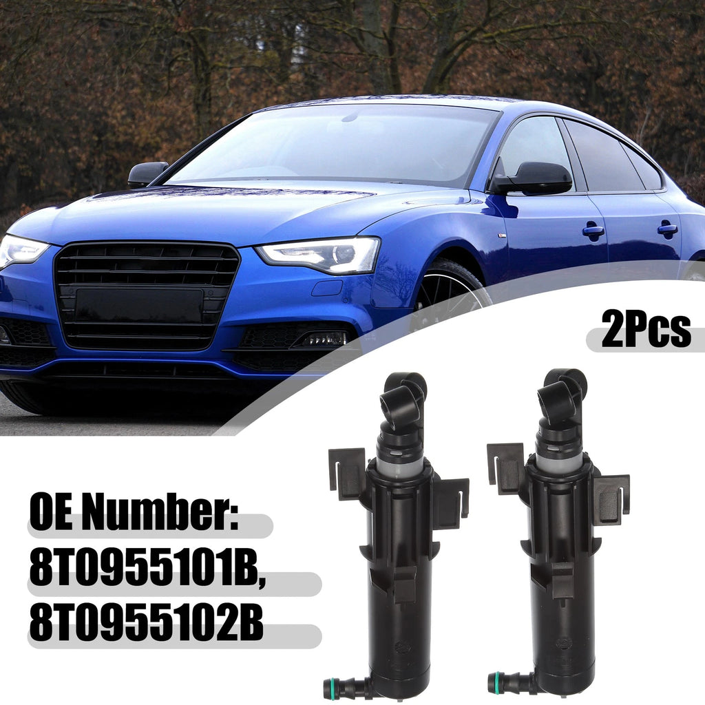 2X Headlight Washer Nozzle Sprayer Jet for Audi A5 (2008–2017)