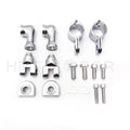 Chrome Footrest Foot Peg Mounting Kit for Harley-Davidson (1 1/4" Bars)