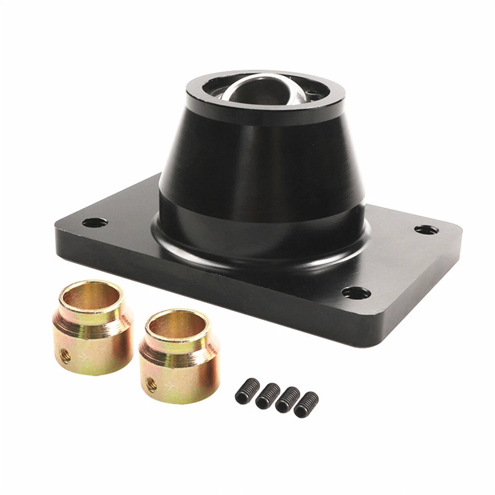 Black Aluminum Alloy Short Shifter Quick Shift Holder Base For Peugeot 206 306
