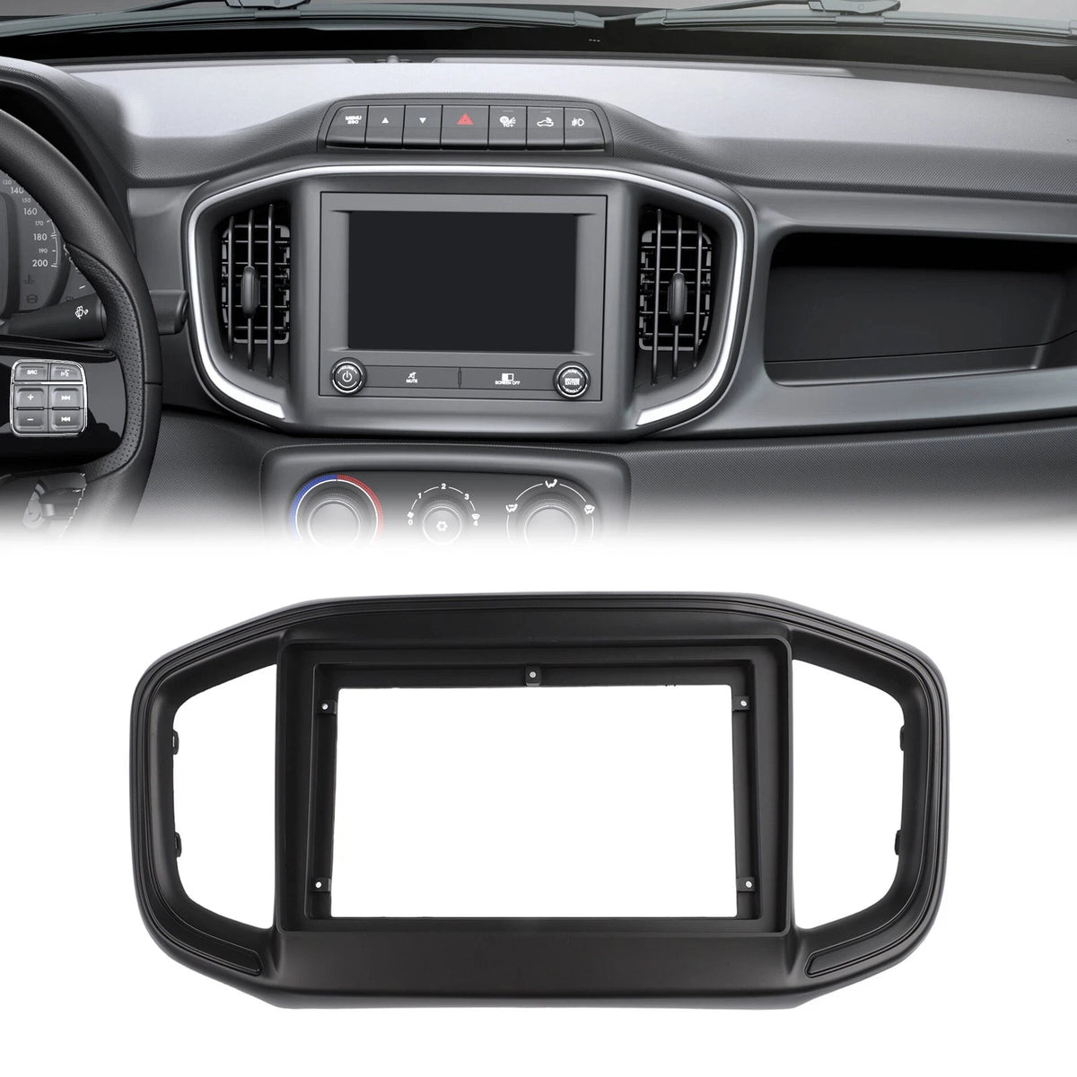 Car Radio Frame for DIY Audio Upgrade (Modern Interior Look)