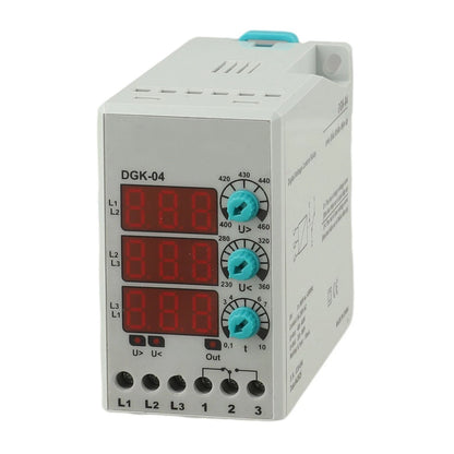 Power Grid Protection 3-Phase Fault Protection Relay with 3-Digit LED Display