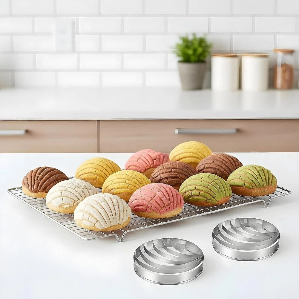2X Stainless Steel Bread Cutter Shell Shape for Mexican Cookie MOLD