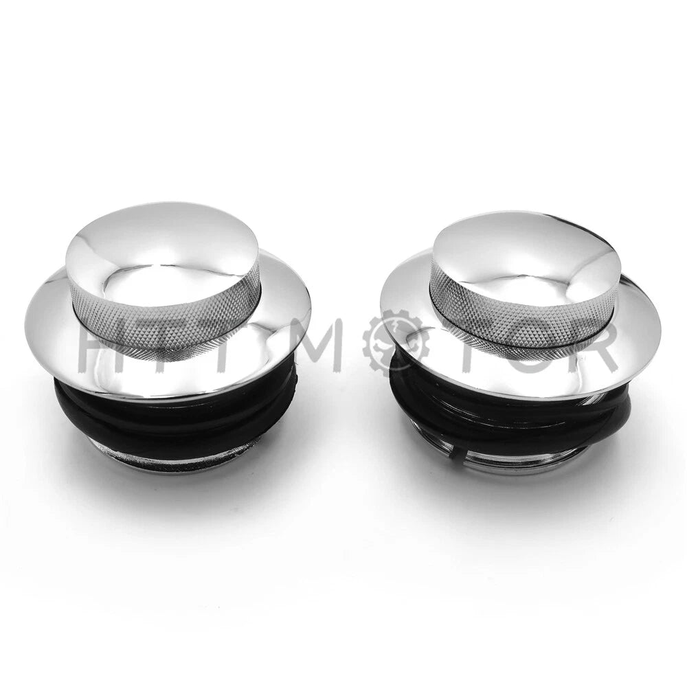 Pop Up Gas Cap Set for Harley Chopper (1982–2010)