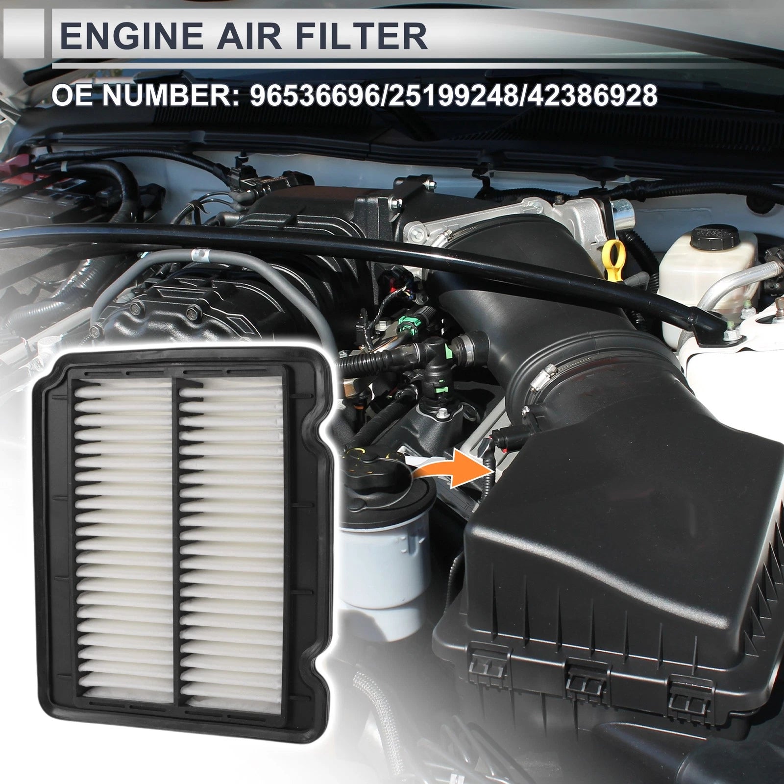 Engine Air Filter Replacement for Chevrolet Aveo 1.6L (2004–2011)