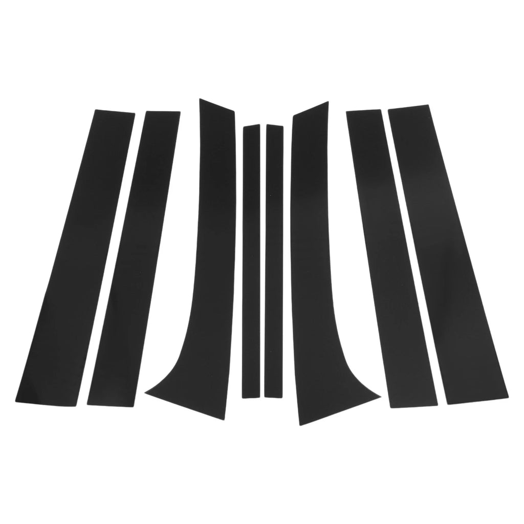 Pillar Window Trim Kit for Chevy Trailblazer (2002–2009) Black (8 Piece)