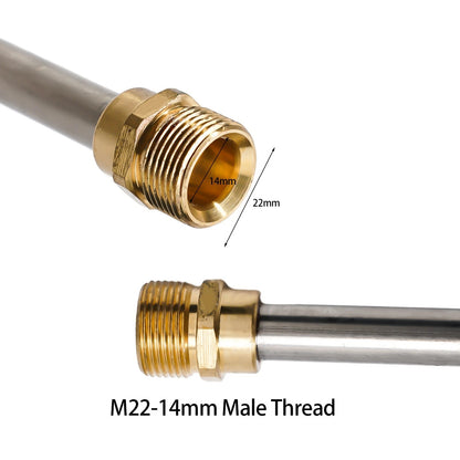 16" Pressure Washer Wand Extension Rod 1/4" Connector Accessory