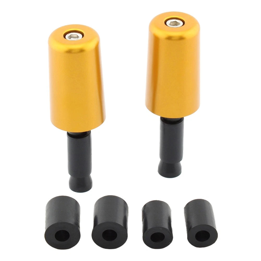 2X Handlebar Grips for Universal Motorcycle (50.8mm) - Gold