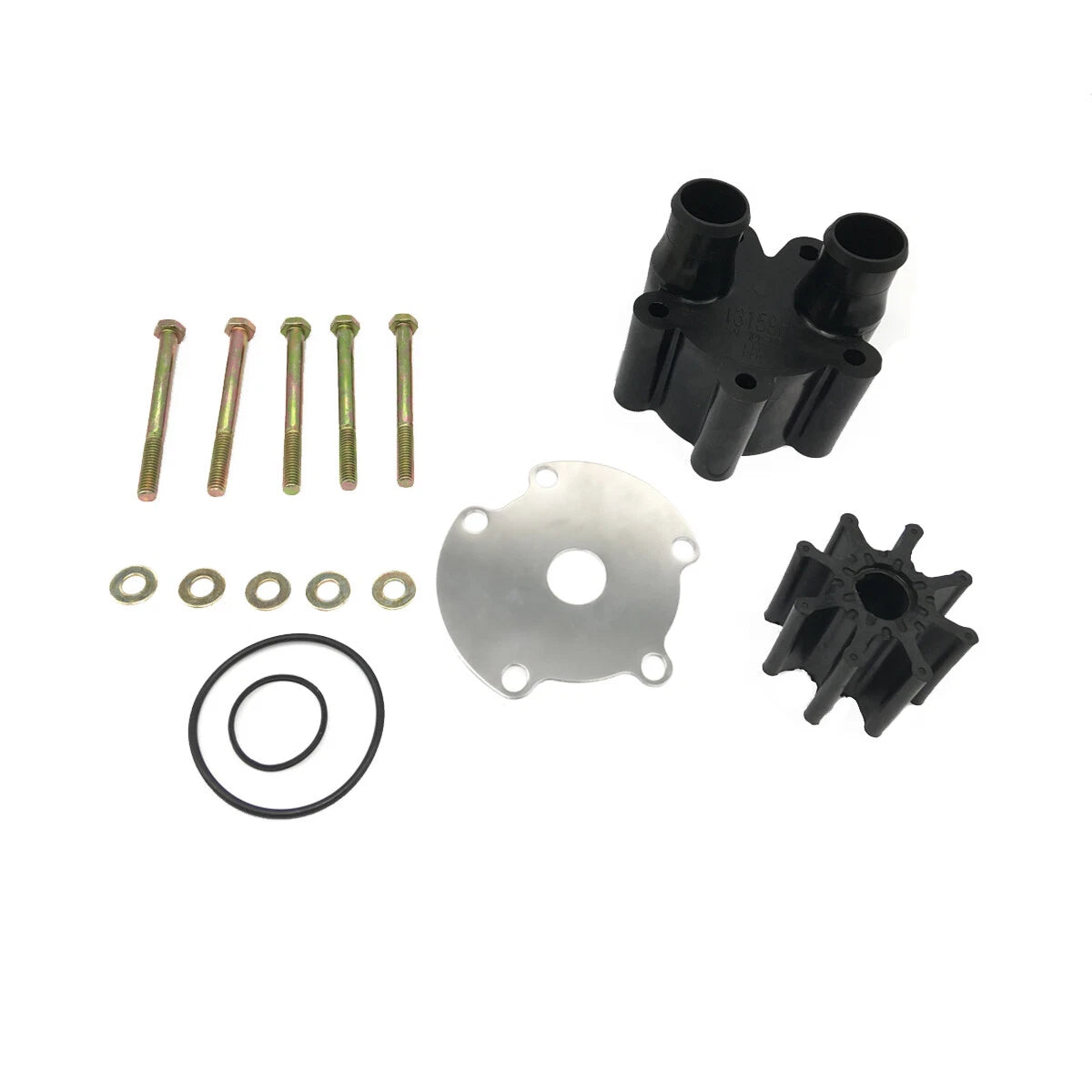 Raw Water Pump Impeller Kit for Mercury Mercruiser Bravo 1 2 3 (46-807151A14, 18-3150)
