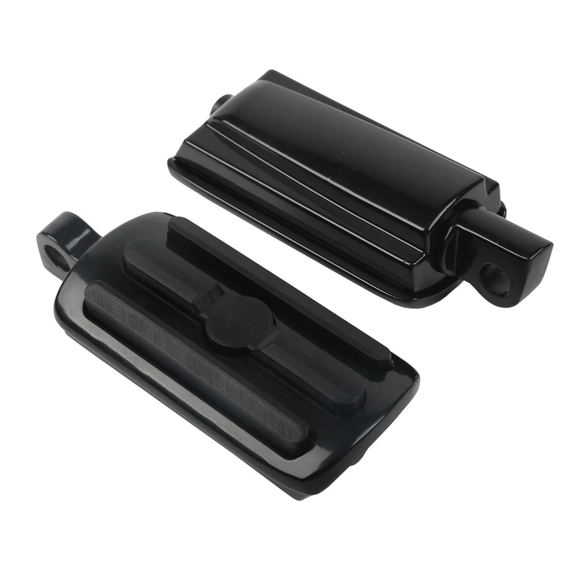 Black Highway Footrests Foot Pegs for Harley Davidson Touring (1986–2026)