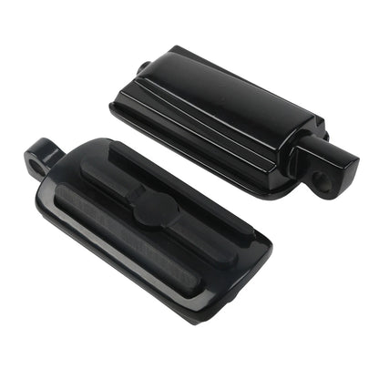 Black Highway Footrests Foot Pegs for Harley Davidson Touring (1986–2026)