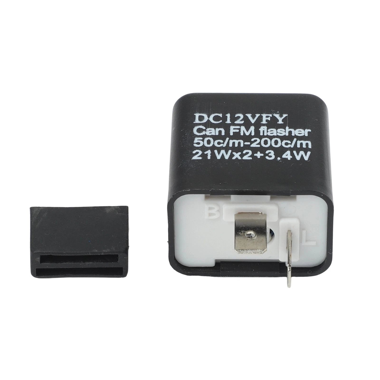 2X 12 Volt Motorcycle Flasher Relay 2 Pin Adjustable LED Signal