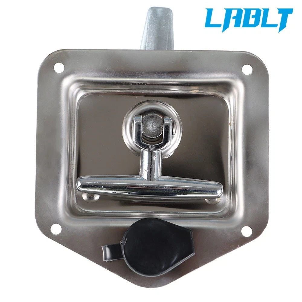 2X Trailer Door Latch T-Handle Locking w/ Key for Camper RV Truck