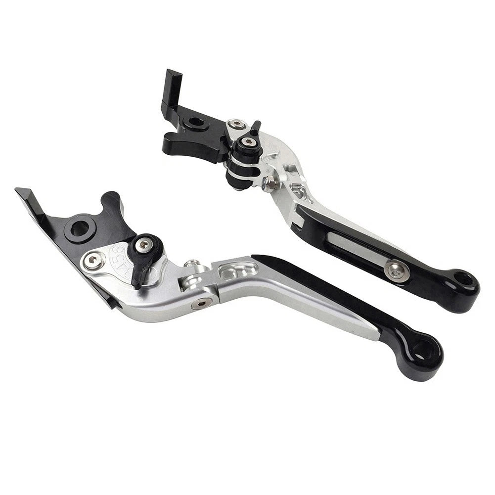 CNC Folding Extendable Brake Clutch Levers for Yamaha YZF R1 (2009–2014) Silver