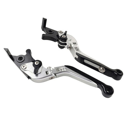 CNC Folding Extendable Brake Clutch Levers for Yamaha YZF R1 (2009–2014) Silver