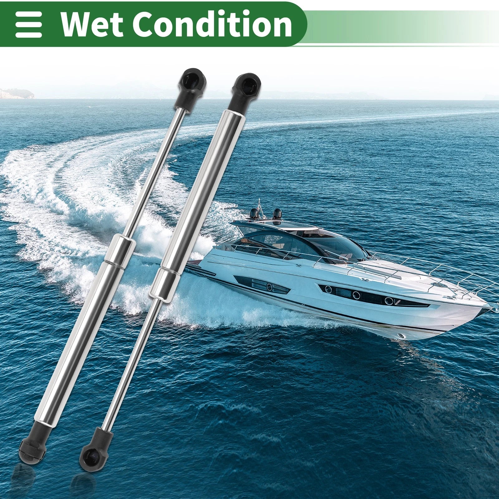 2X Gas Springs Lift Support Struts for Universal Applications (10 Inch)