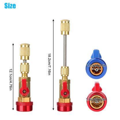 2Pcs HVAC AC R134A Valve Core Tool for Universal Applications