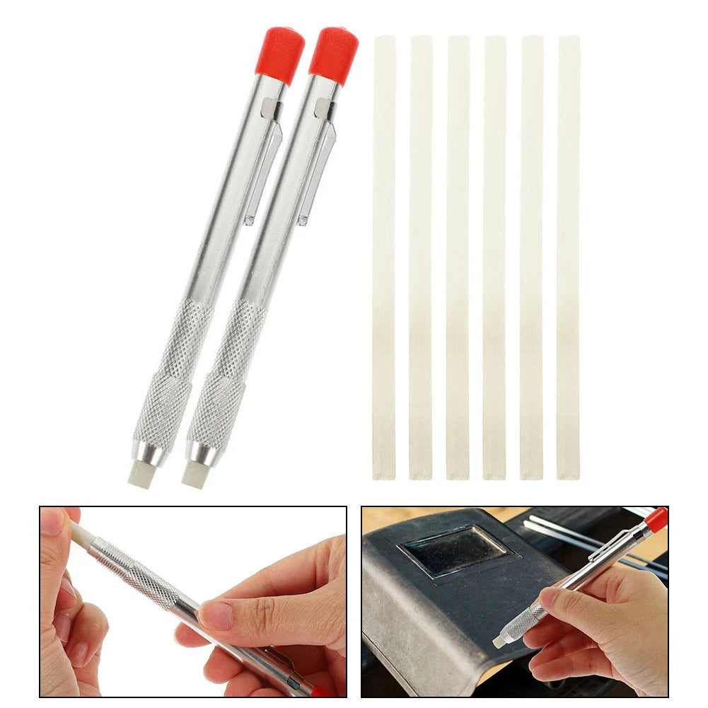 Portable Soapstone Pen with Refill Bracket for Extended Use