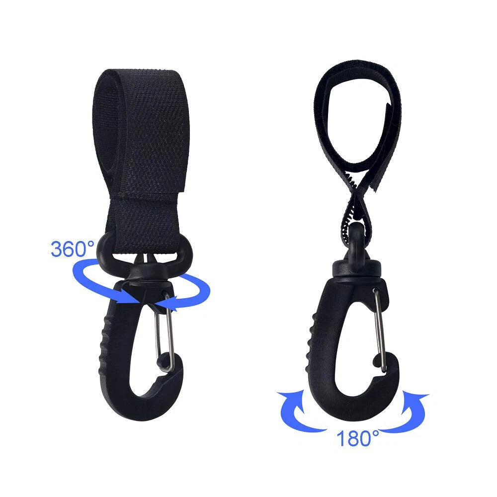 Set of 4 Buggy Strap Carabiner Clips for Stroller Walker