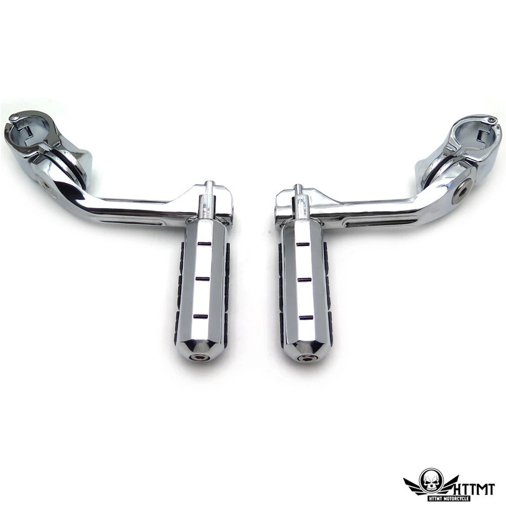 Chrome 5" Long Foot Peg Kit for Honda VLX600 DLX600 (1996–2007)