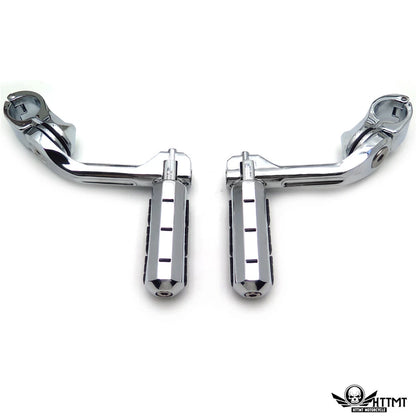 Chrome 5" Long Foot Peg Kit for Honda VLX600 DLX600 (1996–2007)