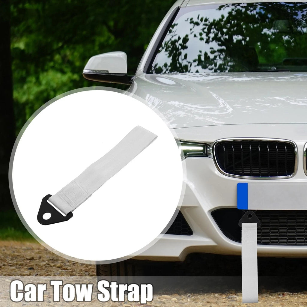 Front Bumper Tow Strap Trailer Belt Kit with Rope Hook for Universal Use (2000–2024)