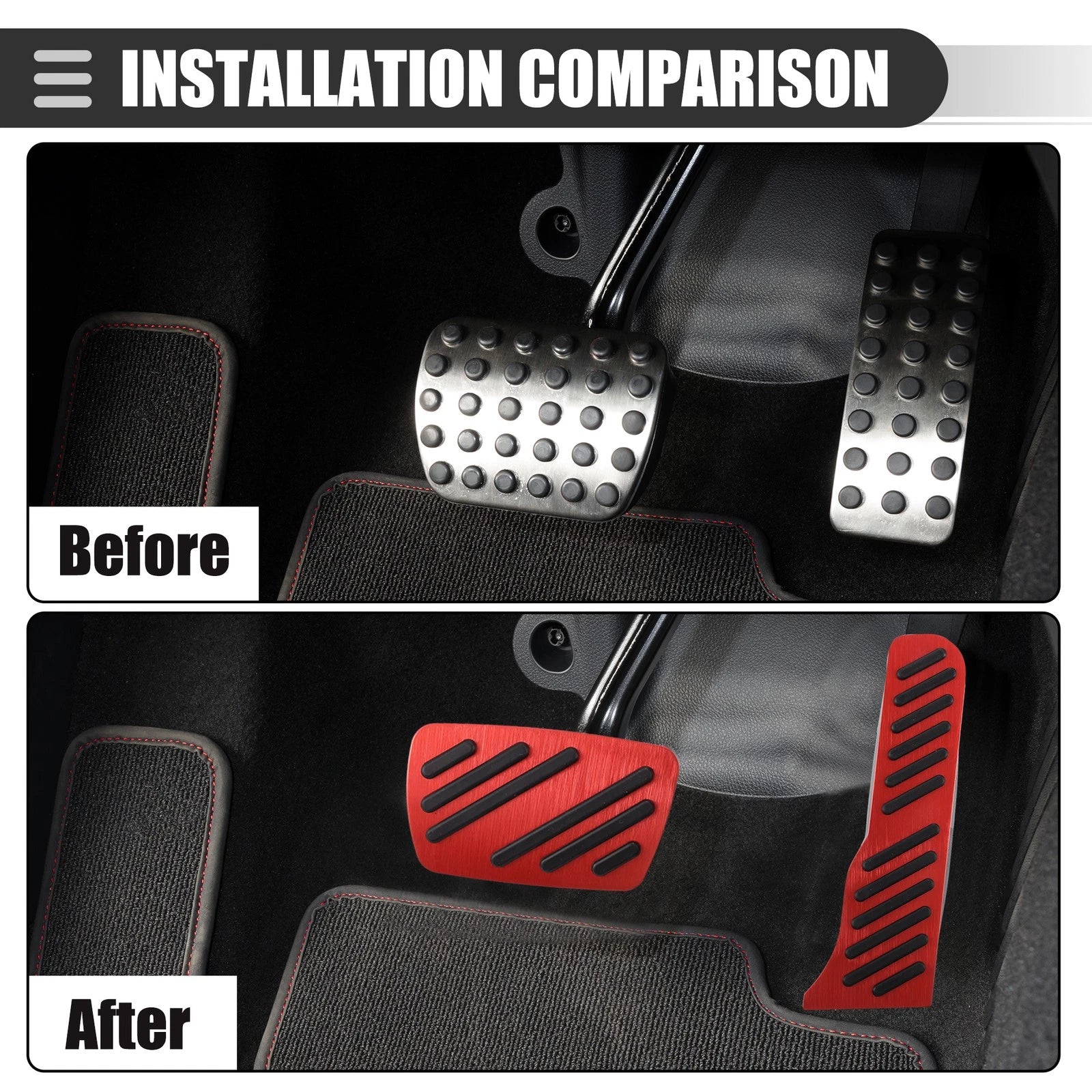 Accelerator Pedal Covers Set Replacement for Chevrolet Camaro (2016–2022)