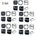 Set of 5 Chainsaw Carburetor Rebuild Kits for Zama RB-39 (Poulan, McCulloch)