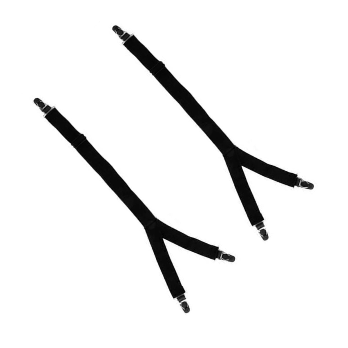 1 Pair Nylon Y Style Shirt Stays for Military Shirts